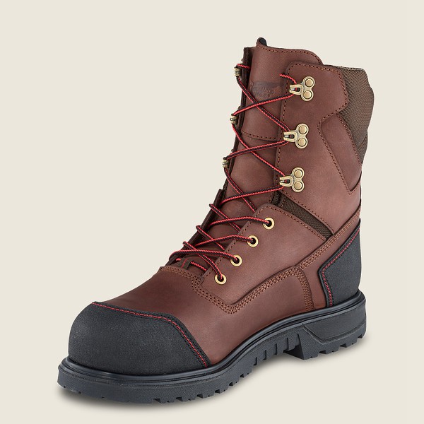 Red Wing Mens Brnr Xp - 8-inch Insulated Waterproof Toe - Safety Boots Brown/Black - 1263DASUY